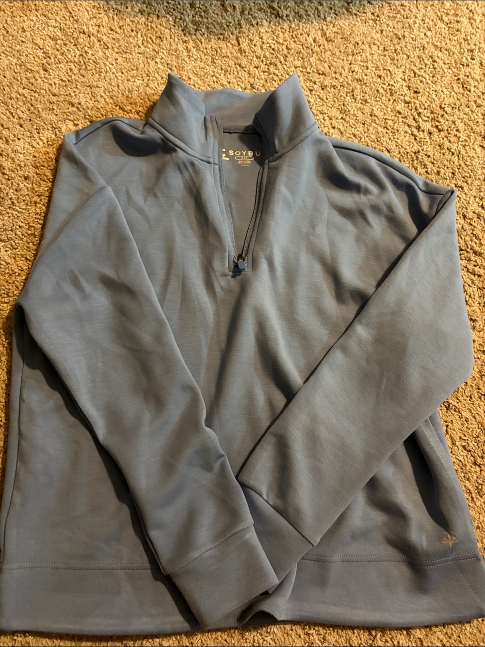Soybu Men's Half-Zip Pullover Sweater - Slate Blue